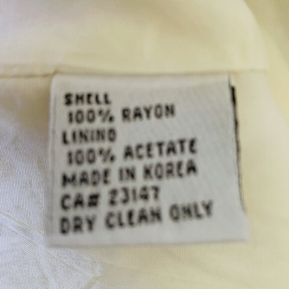 Talbots Lace Jacket Collar ¾ Sleeves Lined Ivory Dressy Vintage Size 2 Petite 2P - Picture 9 of 9